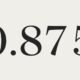 .875 as a fraction